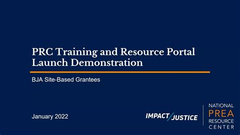prc training and resource portal.